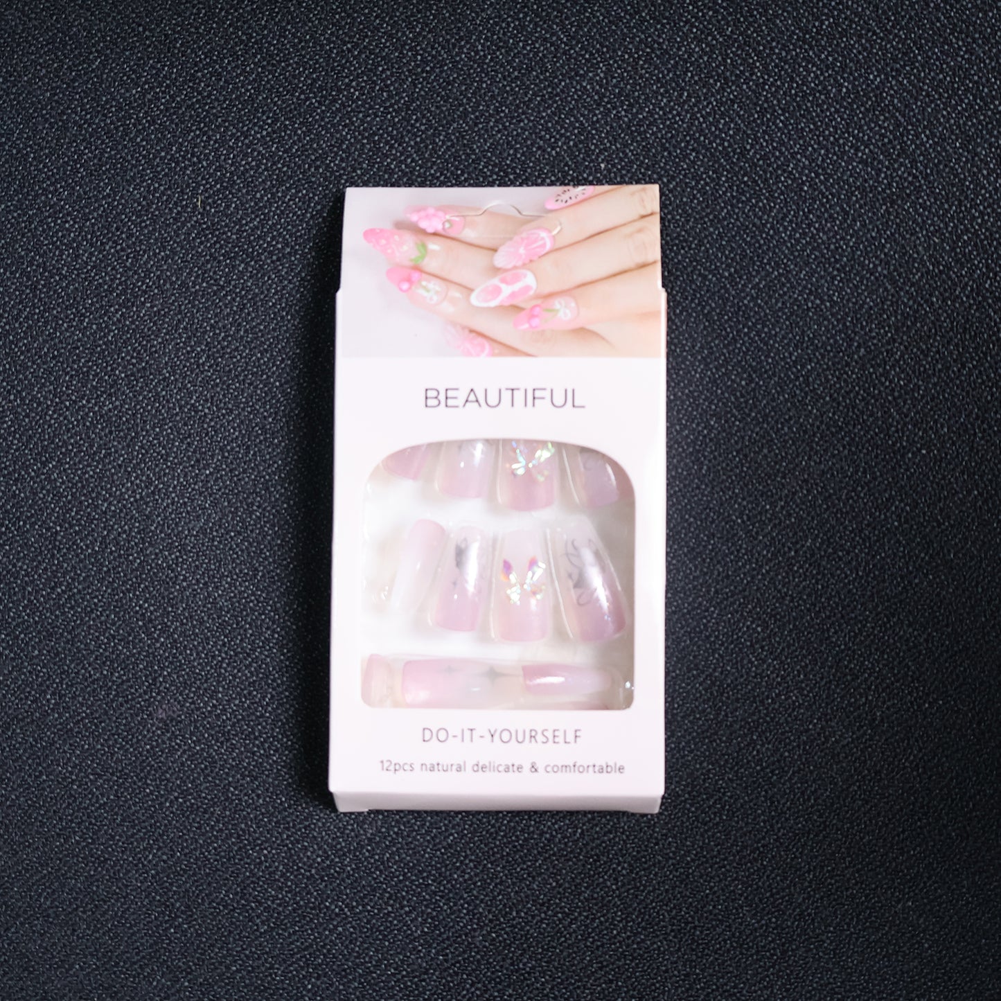 Artificial False Nail Set with Mix Design - (1 Set)