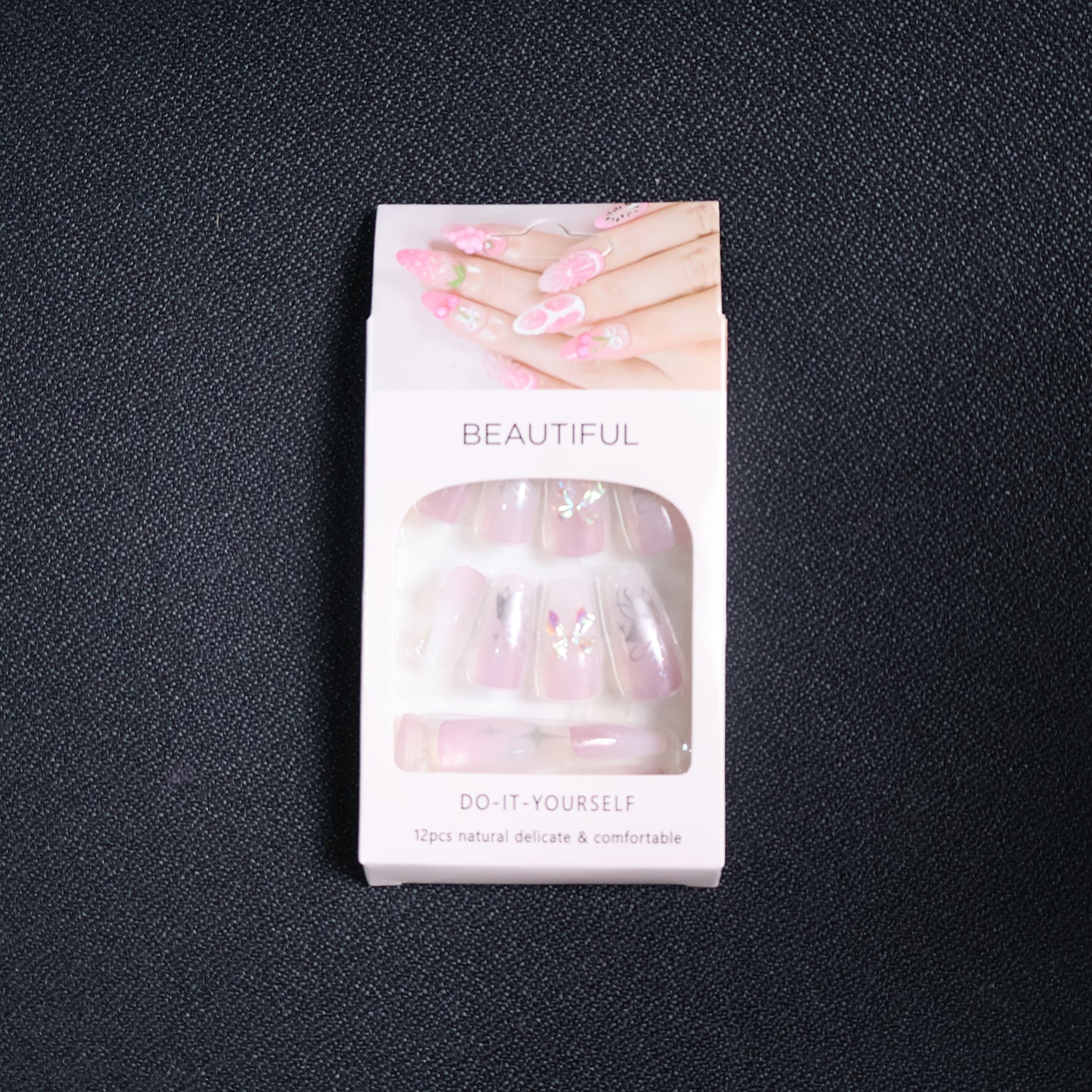 Artificial False Nail Set with Mix Design - (1 Set)