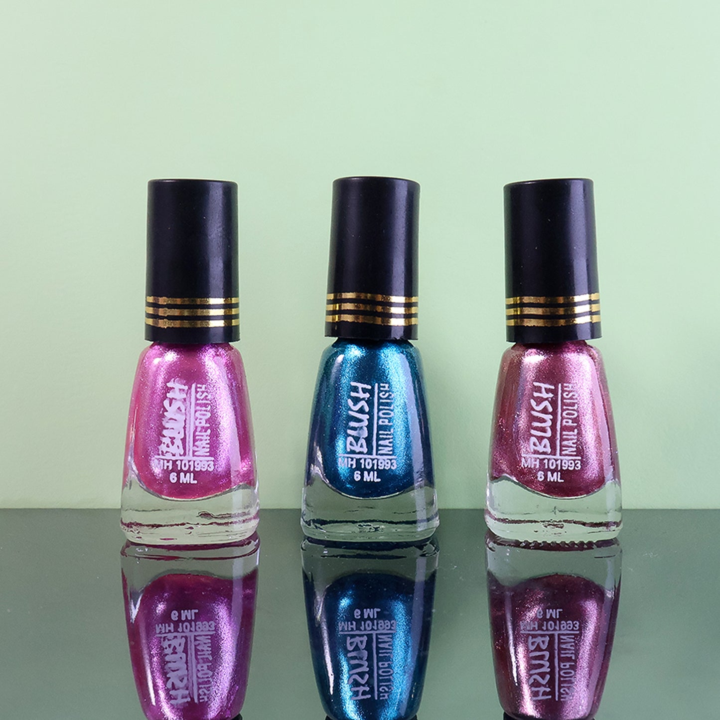 Blush Metallic Mini Nail Polish (Mix Color / 6 ML / 1 Pc)