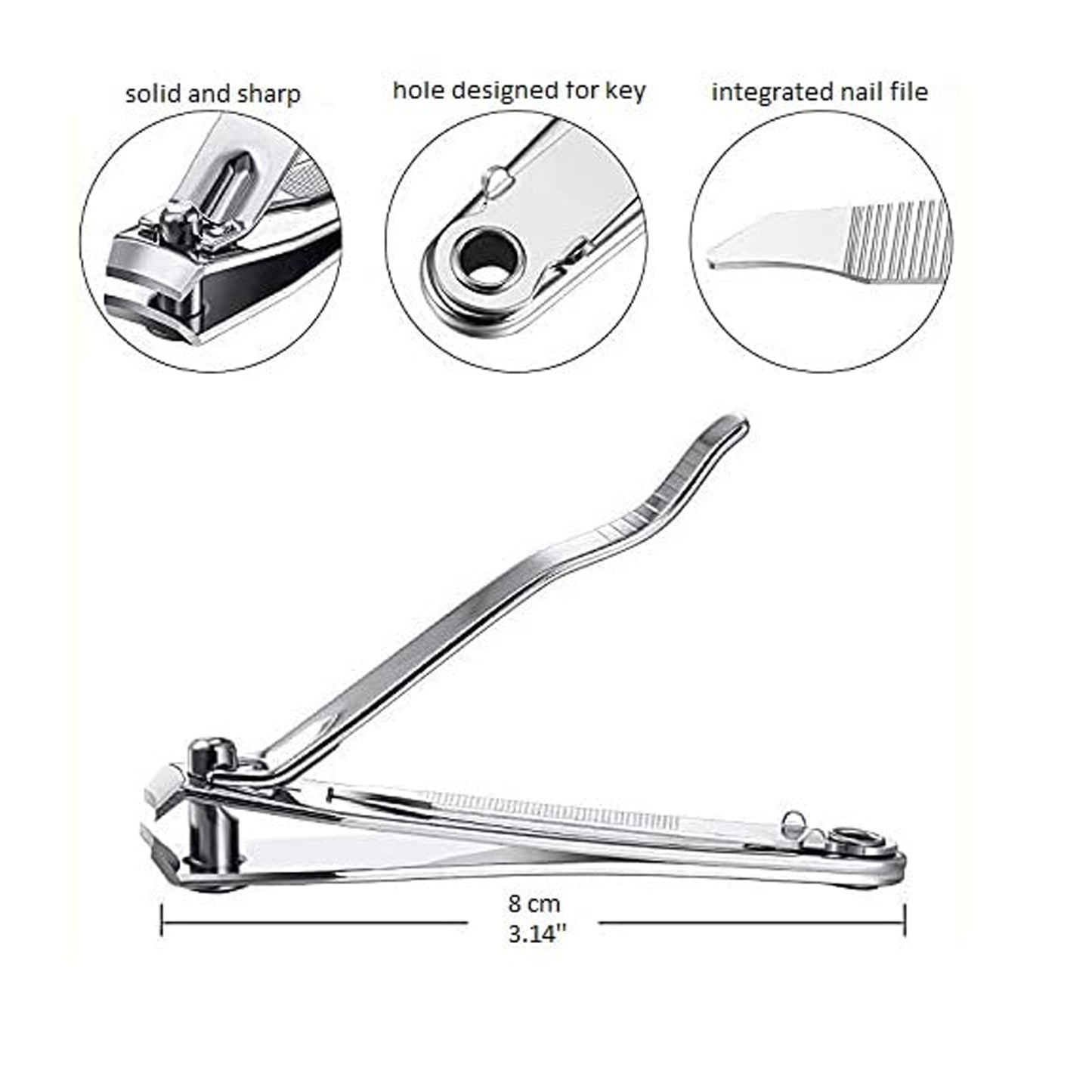 Premium Heavy-Duty Stainless Steel Nail Cutter (1 Pc)