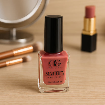 OG Beauty Perfect Pink Mattify Nail Paint (10 ML / 1 Pc)