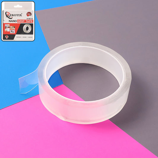 Aerotix Nano Grip Tape 3 Meter – Double-Sided Transparent Adhesive Tape