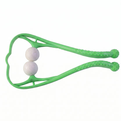 Manual Neck Shoulder Roller Massager with Rolling Balls for Pain Relief (1 Pc)