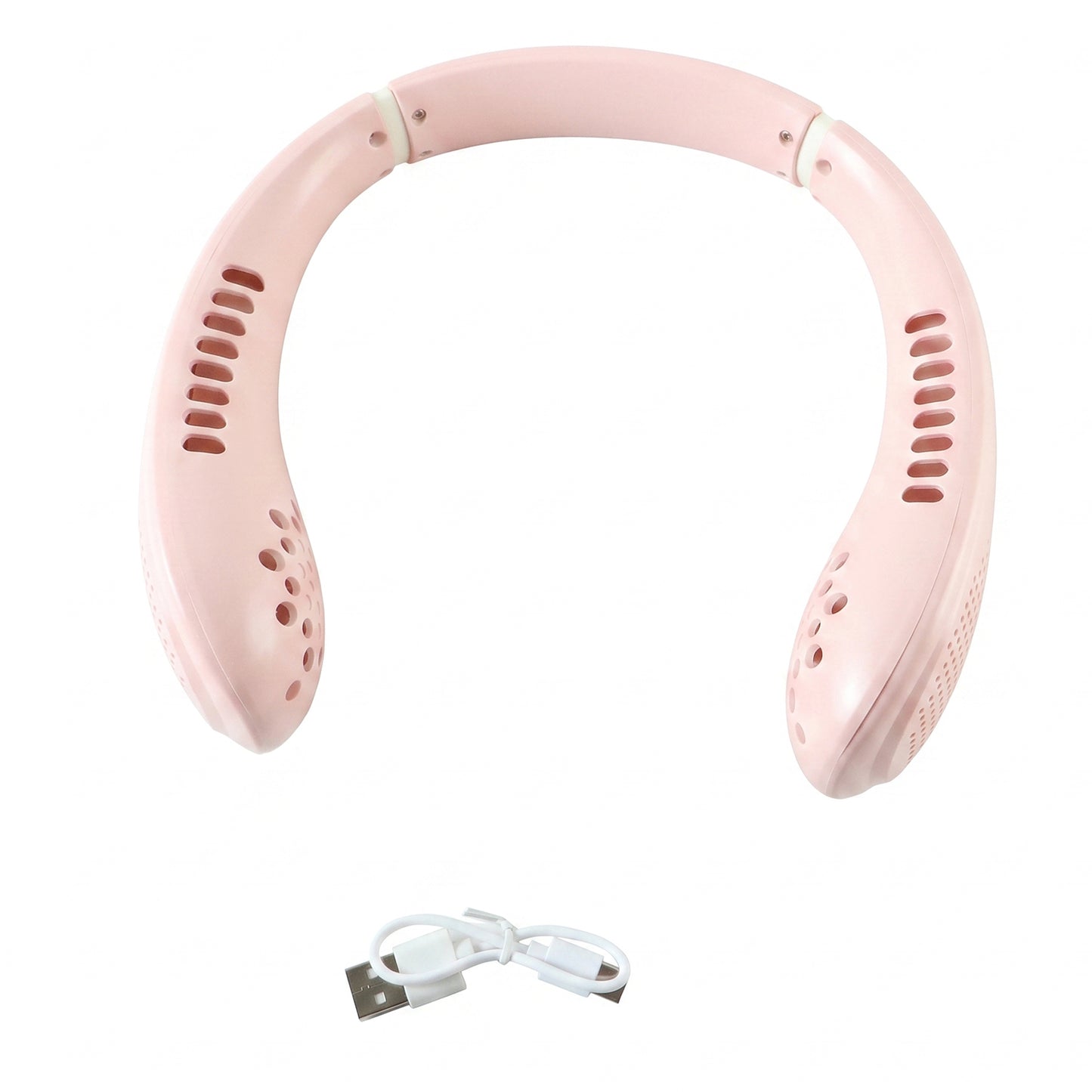USB Rechargeable Portable Bladeless Neck Fan for Hands Free Cooling (1 Pc)