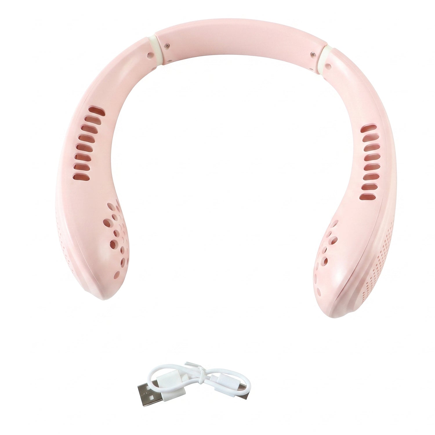 USB Rechargeable Portable Bladeless Neck Fan for Hands Free Cooling (1 Pc)