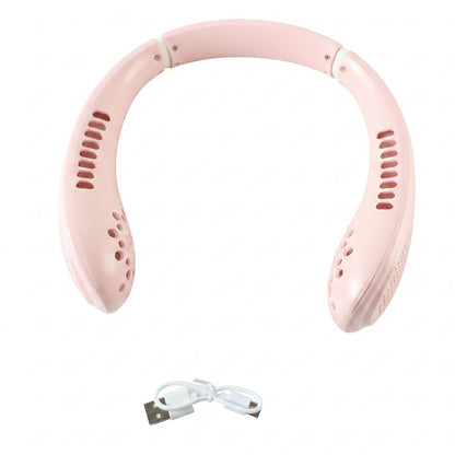 USB Rechargeable Portable Bladeless Neck Fan for Hands Free Cooling (1 Pc)