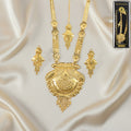Gold-Plated Long Necklace Set – Elegant Bridal Festive Jewellery