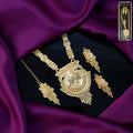 Gold-Plated Long Necklace Set – Heritage-Inspired Festive Jewellery