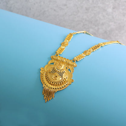 Heritage-Inspired Gold-Plated Long Necklace Set for Festive & Ceremony Wear