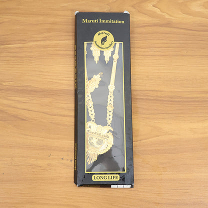 Premium Traditional Gold-Plated Necklace Set for Weddings & Ceremonial Wear