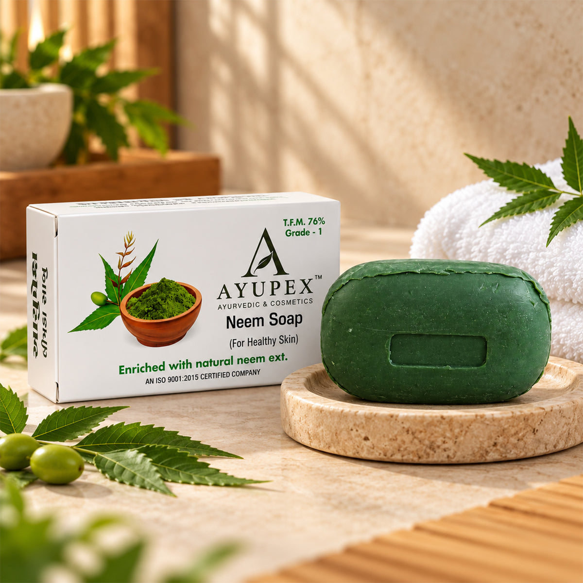 Neem Soap – Herbal Antibacterial Bathing Bar for Healthy Skin