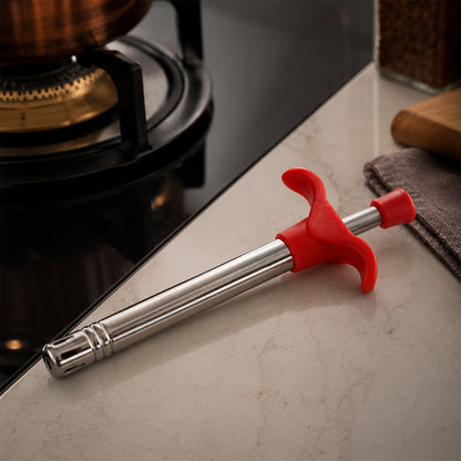 Apex Stainless Steel Gas Lighter with Trigger Grip for Kitchen Stove (1 Pc)
