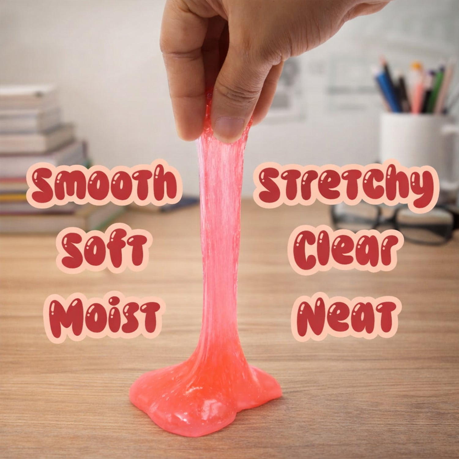 Two bottles of Aditi multicolor neon glitter slime side by side