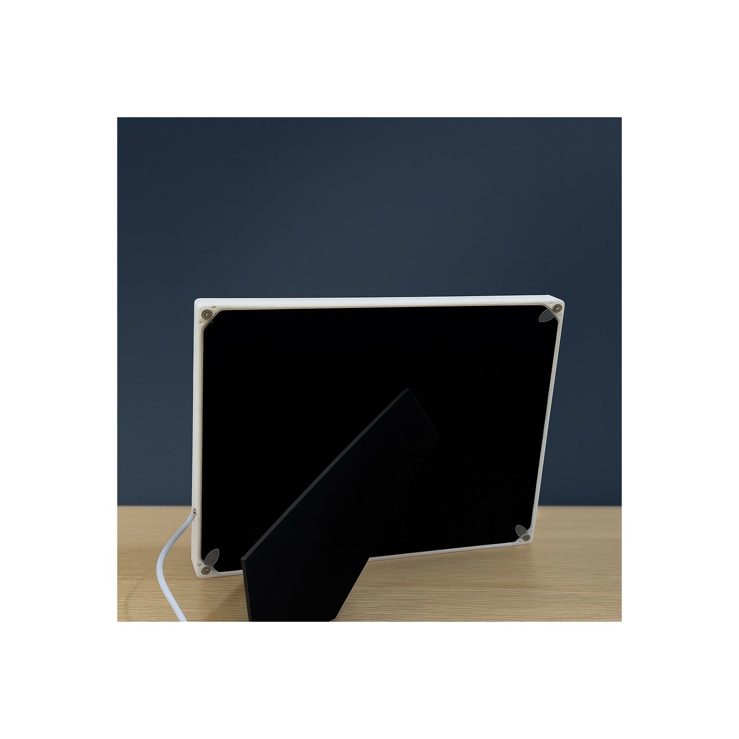 Romantic LED Light Wedding Photo Frame for Couple | Dual Photo Display Frame with Heart Centerpiece & Golden Rings | Anniversary, Valentine, Marriage, Bedroom Decoration Gift | USB Powered Elegant Love Photo Frame for Home Décor