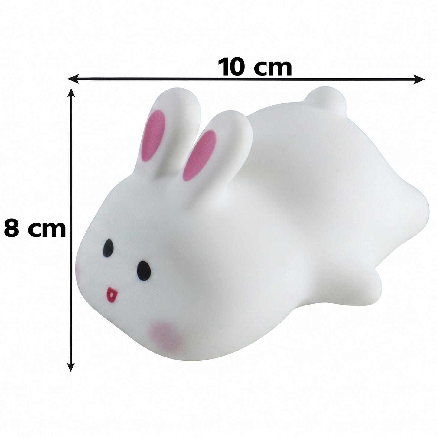 Rabbit LED Night Light, Cute Silicone Bunny Bedside Lamp for Kids (1 Pc)
