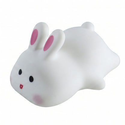 Rabbit LED Night Light, Cute Silicone Bunny Bedside Lamp for Kids (1 Pc)