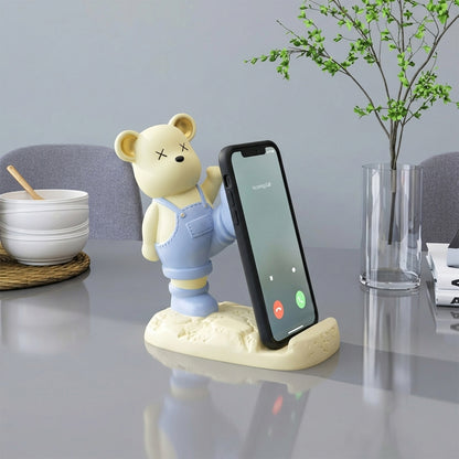 Magnetic Bear LED Light Phone Stand Night Lamp for Desk and Kids Room (1 Pc)