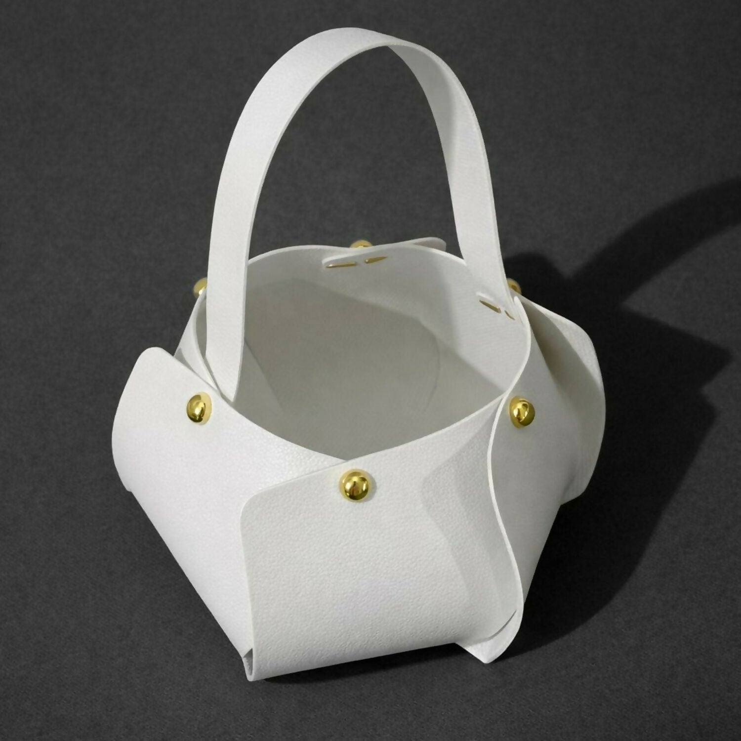 Mini Handheld Bag for Women with Structured Design | Compact Casual & Gift Purse (WHITE)