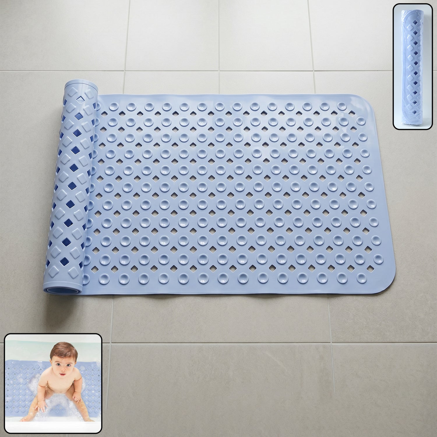 anti slip bath mat suction cups