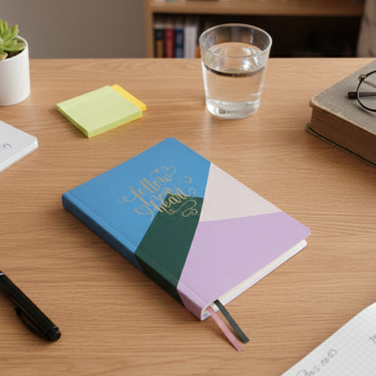 Hardcover Ruled Notebook with Calendar, Diary & 200 Pages 21x15 cm (1 Pc)