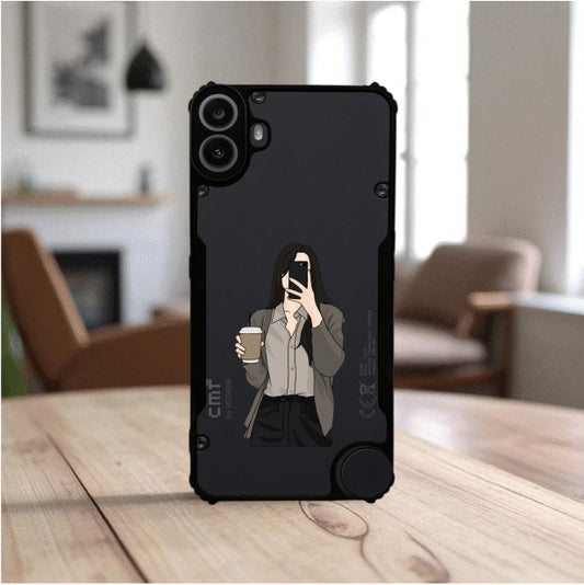 Coffee Girl Mobile Cover For NOTHING CMF Phone 1