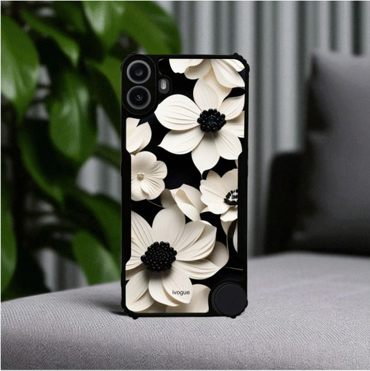 Black & Bloom Mobile Cover For NOTHING CMF Phone 1