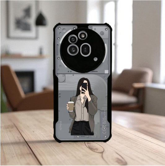 Coffee Girl Mobile Cover For NOTHING Phone 3A Pro