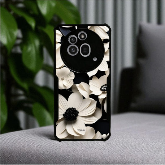 Black & Bloom Mobile Cover For NOTHING Phone 3A Pro