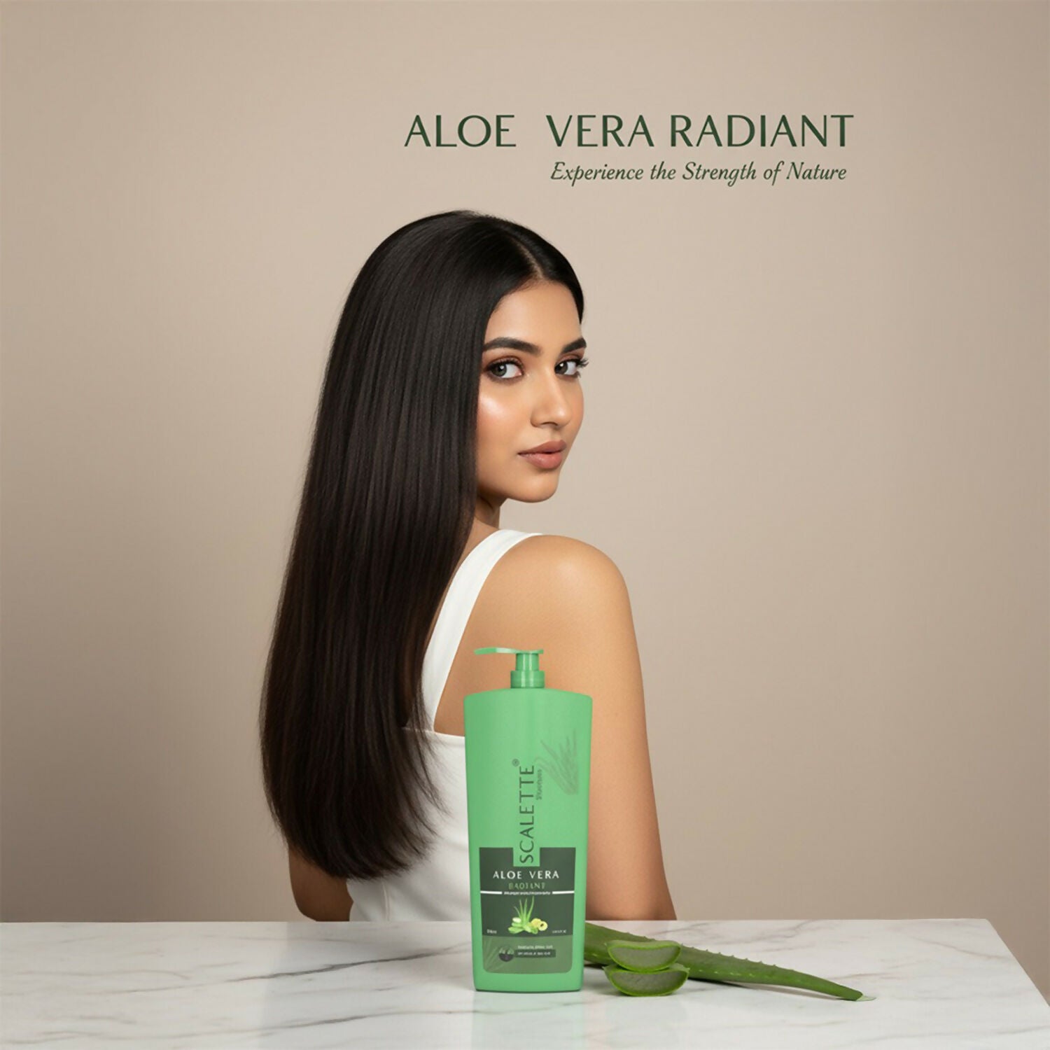 Scalette Aloe Vera Radiant Shampoo & Conditioner for Smooth, Shiny & Nourished Hair Care