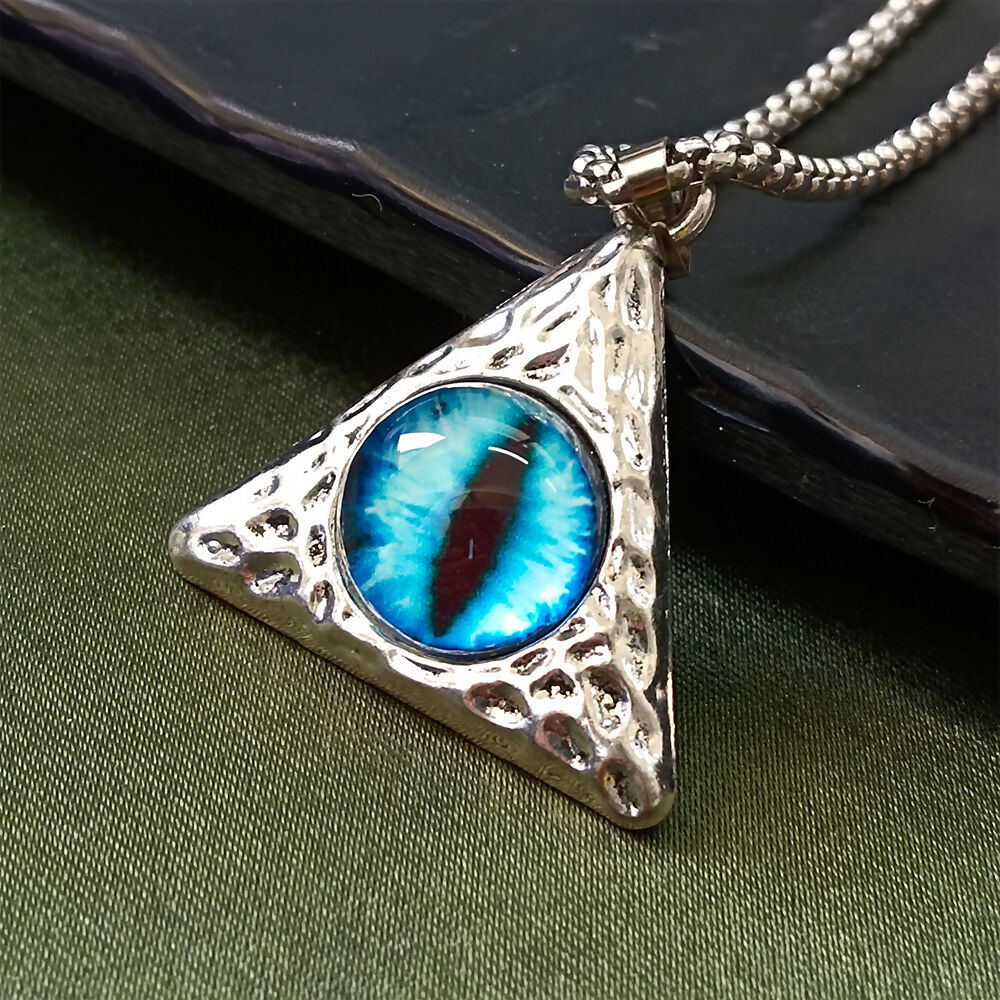 Illuminati Horus Demon Blue Chain Pendant
