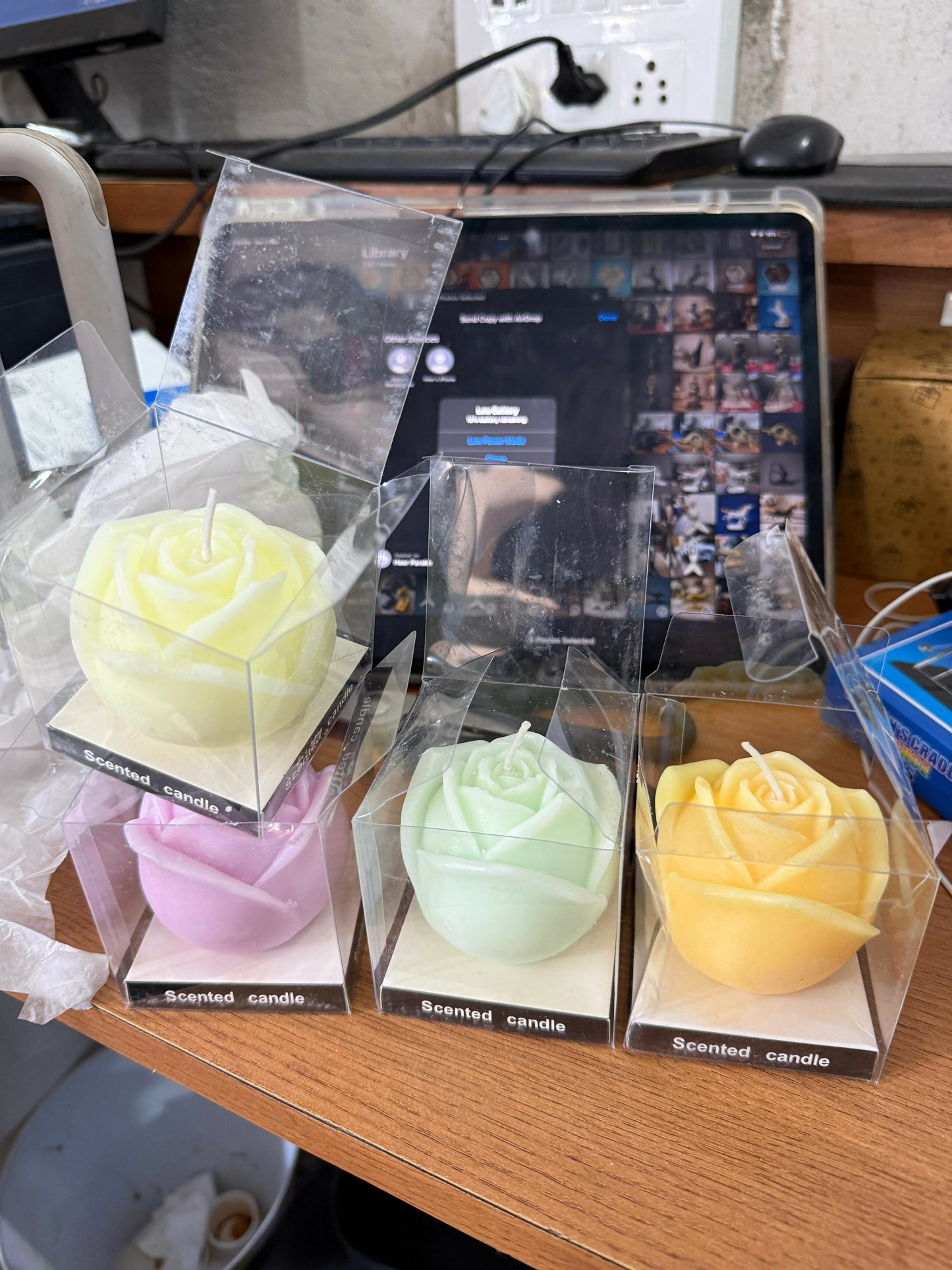 Rose Shape Scented Candle Single Piece Decorative Candle(Any color)