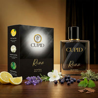 Cupid Luxury Men Rizz Perfume|Long Lasting Fresh Citrusy & Woody Edp Fragrance Scent Liquid Perfume (50 Ml)