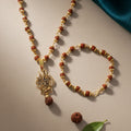 Hanuman Trishul Pendant – Spiritual Protection Combo with Rudraksha
