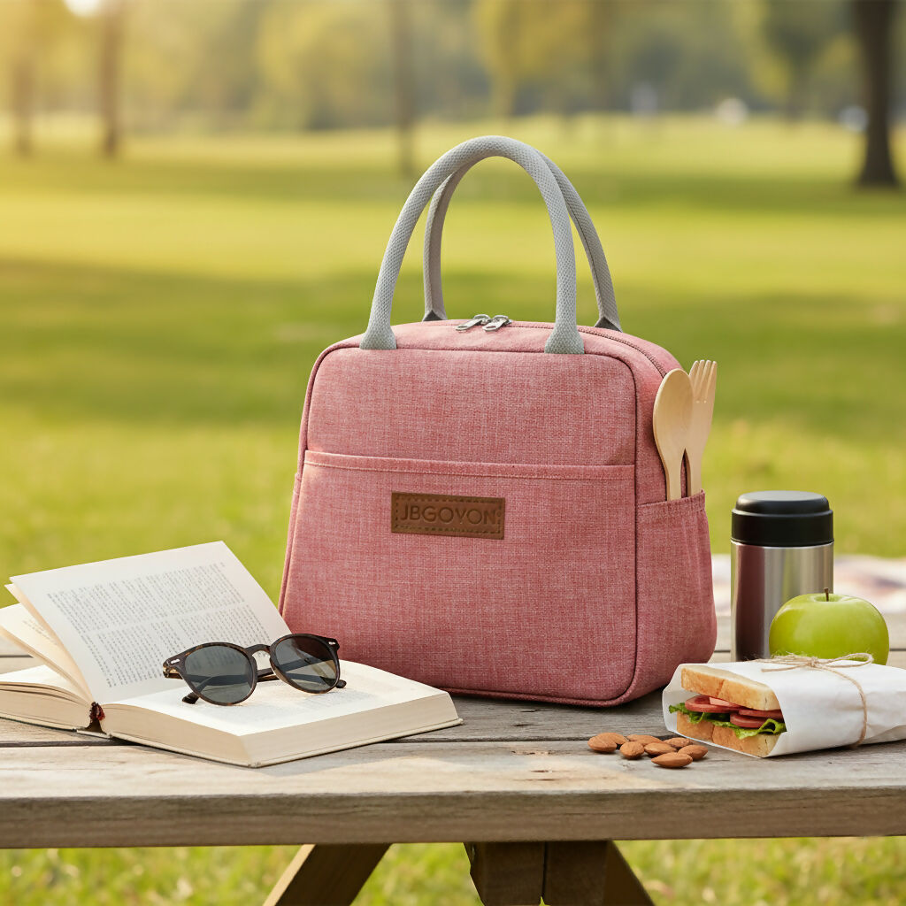 Premium Insulated Multicolor Tiffin Bag for Office & Travel Waterproof & Easy-to-Clean Lunch Bag (Mix Colour/ 1Pc)