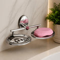 Wall Mounted Stainless Steel Double Soap Dish – Stylish & Durable