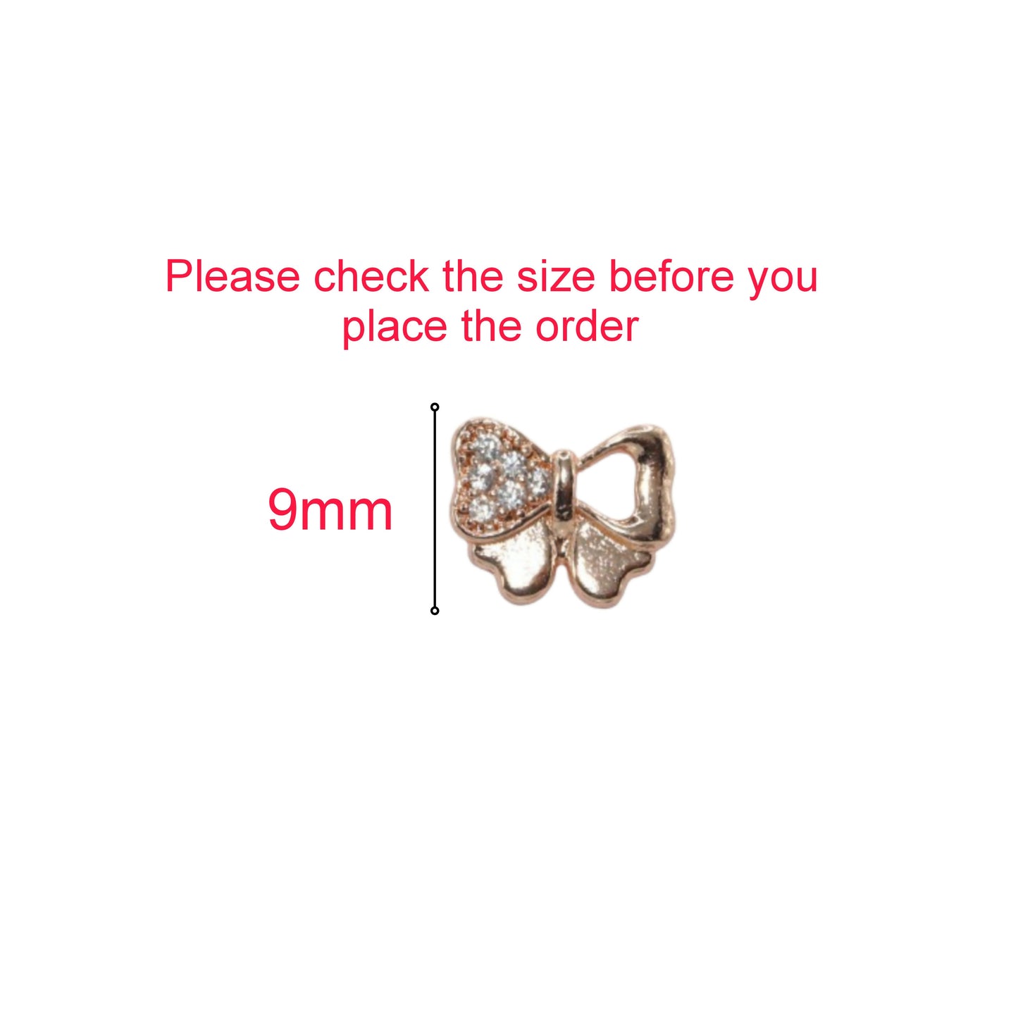 Rose Gold Plated AD Diamond Bowknot Stud Earrings for women and girls AD for women and girls