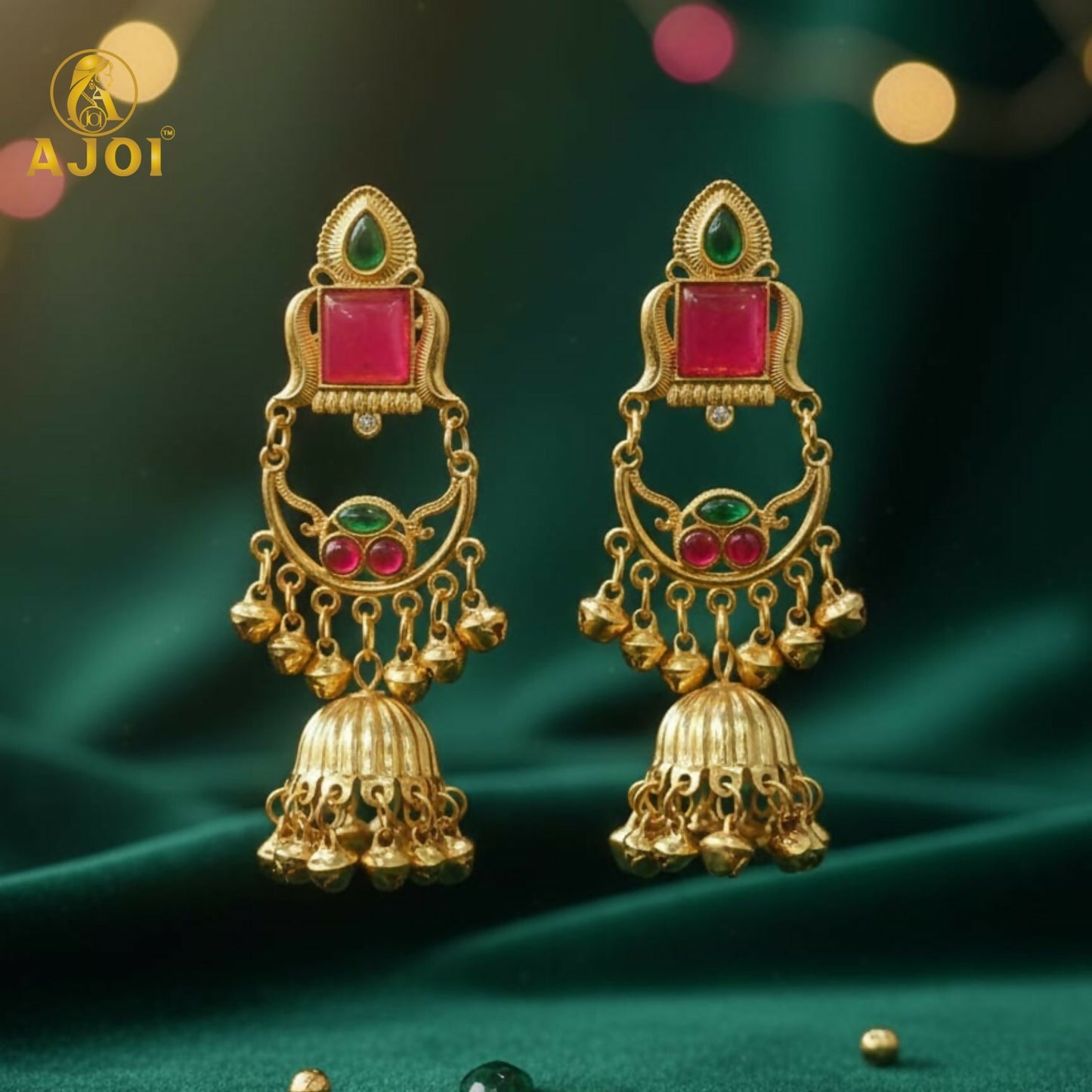 Maharani Designer Jhumkhi Drop Earrings