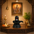 Shivling Idol with Decorative Base for Home Temple, Pooja & Spiritual Decor