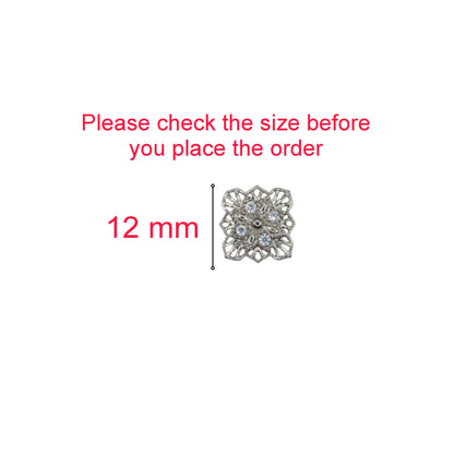 Filigree Diamond Cluster Stud Earrings for women and girls