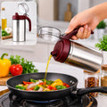 Stainless Steel Oil Dispenser – 500ml Anti-Drip