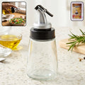 Glass Oil Dispenser Bottle – No-Drip Spout, 170 ml Capacity