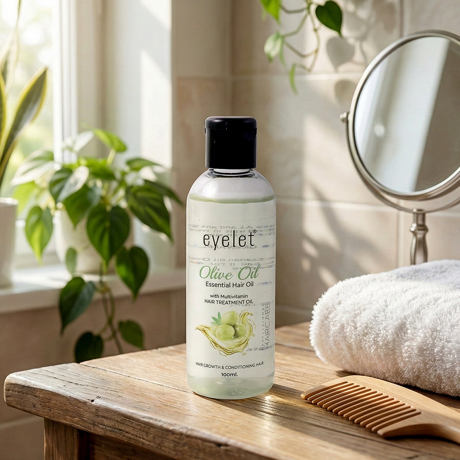 Eyelet Olive Hair Oil 100ml – Essential Oil for Hair Growth