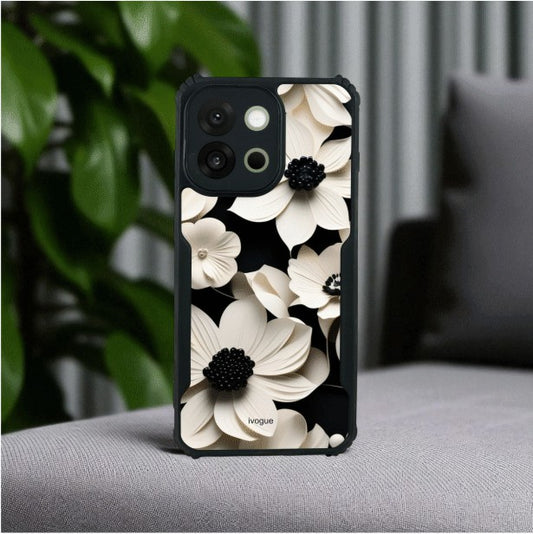 Black & Bloom Mobile Cover For Oneplus 13s