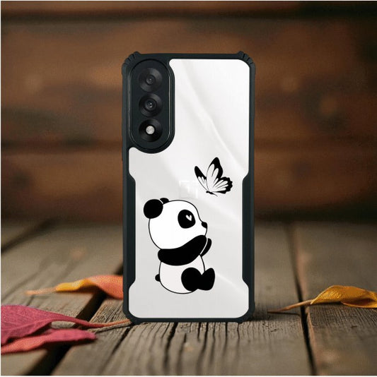 Panda and Butterfly Mobile Cover For Oneplus Nord 5