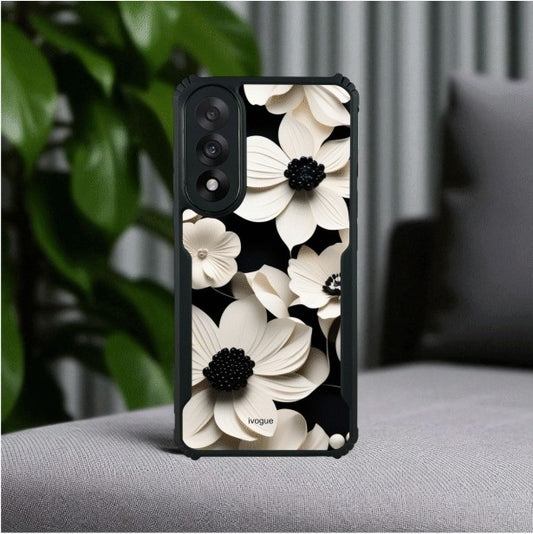 Black & Bloom Mobile Cover For Oneplus Nord 5