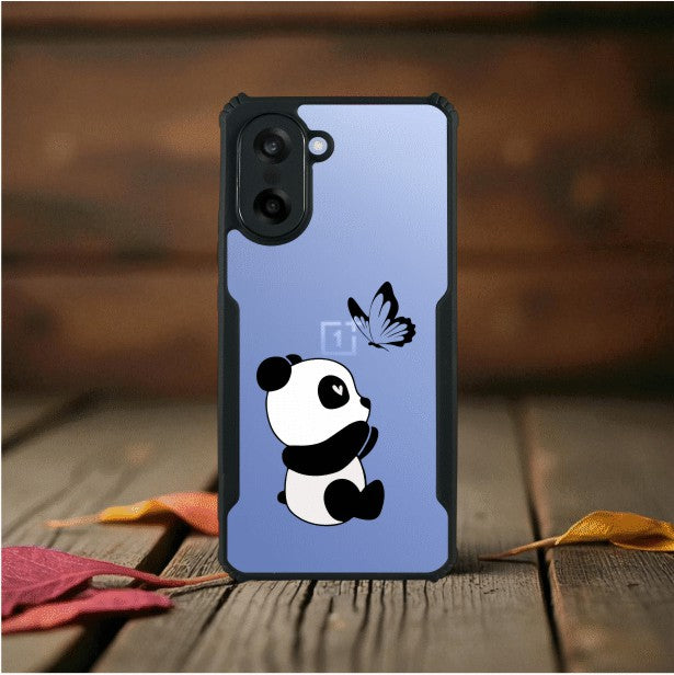 Panda and Butterfly Mobile Cover For Oneplus Nord CE5