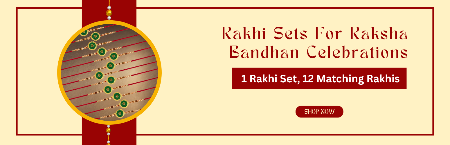 One Rakhi Set, 12 Matching Rakhis – Perfect for Big Raksha Bandhan Celebrations