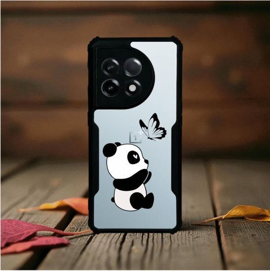Panda and Butterfly Mobile Cover For Oneplus 11R