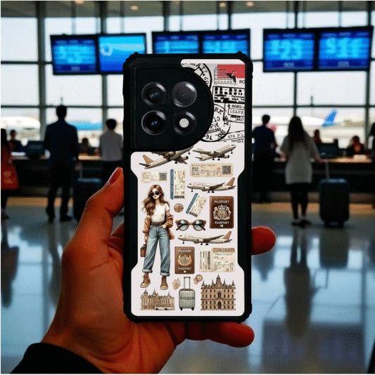 Travel Girl Vibes Mobile Cover For Oneplus 11R