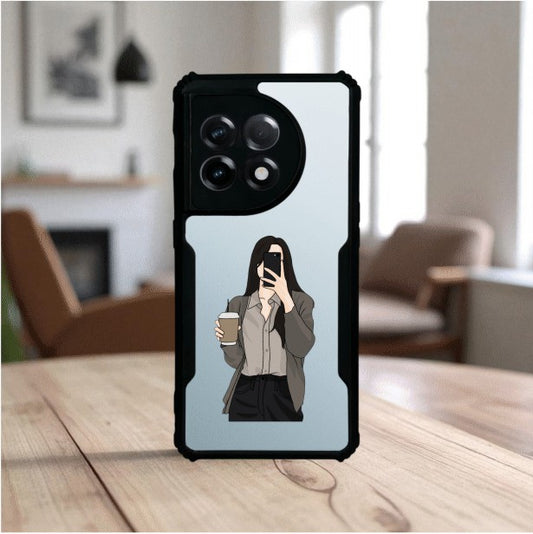 Coffee Girl Mobile Cover For Oneplus 11